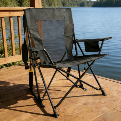 Simpliwood Premium Outdoor Rocking Chair with Spring-Action Technology (350 lbs Capacity)