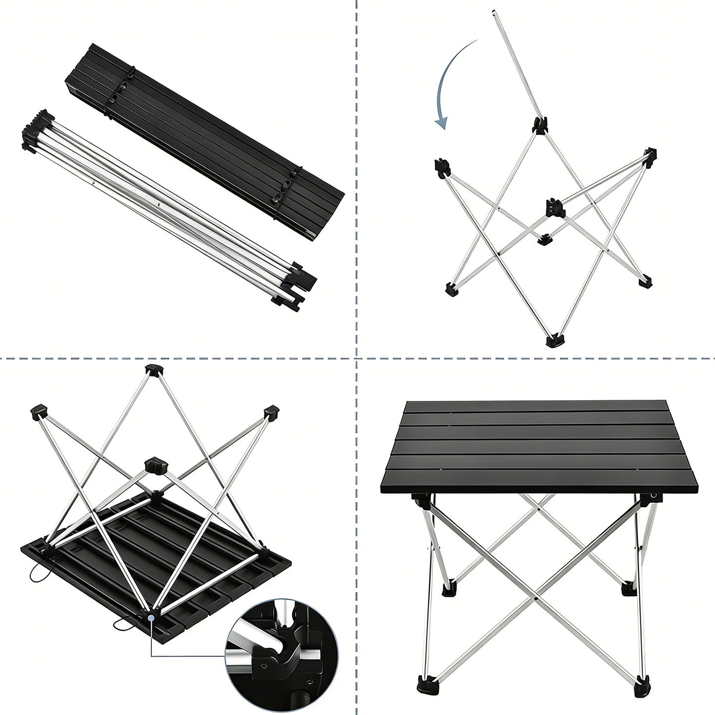 Ultralight Aluminum Folding Camping Table (1.85 lbs)